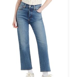 Levi's Women's Ribcags straight ankle, High Rise Blue Jeans